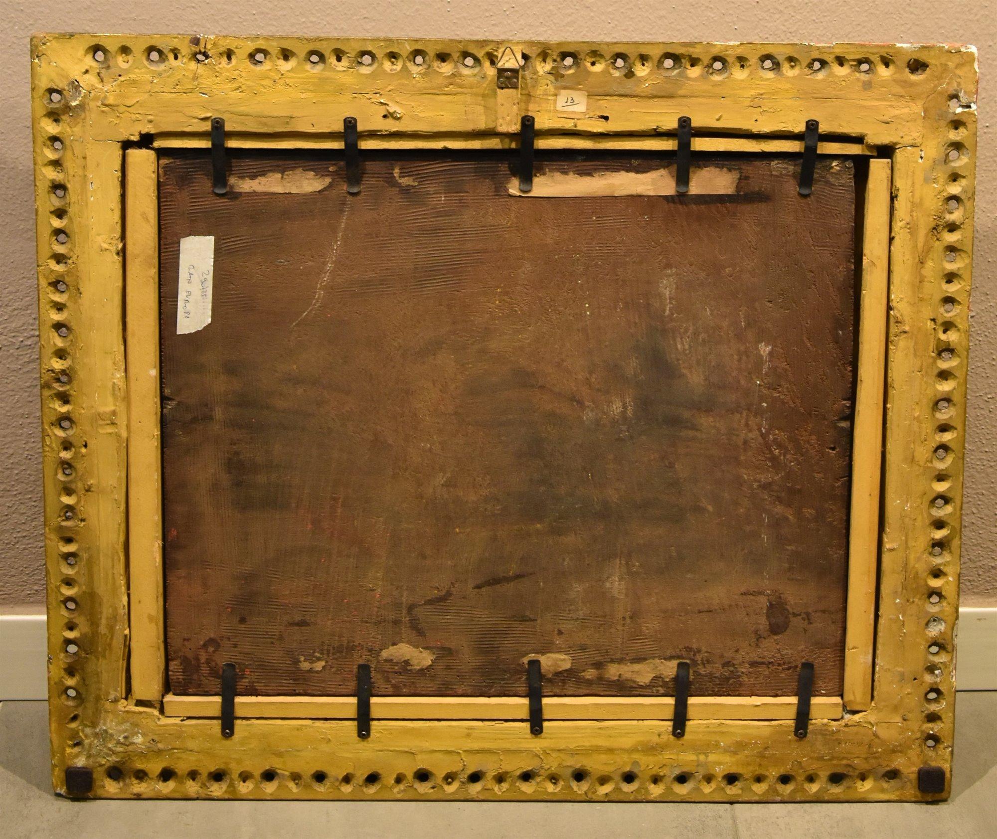 Viol d'Europa Peinture Albani 17/18e siècle Huile sur table Paysage de maître ancien en vente 5