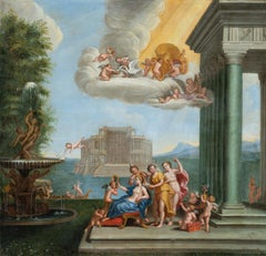 Bottega di Francesco Albani - Pittura di figura del XVIII secolo - Toilette di Venere - Italia
