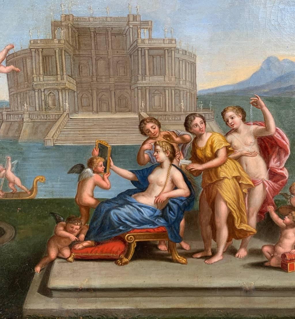 Bottega di Francesco Albani - Pittura di figura del XVIII secolo - Toilette di Venere - Italia 7