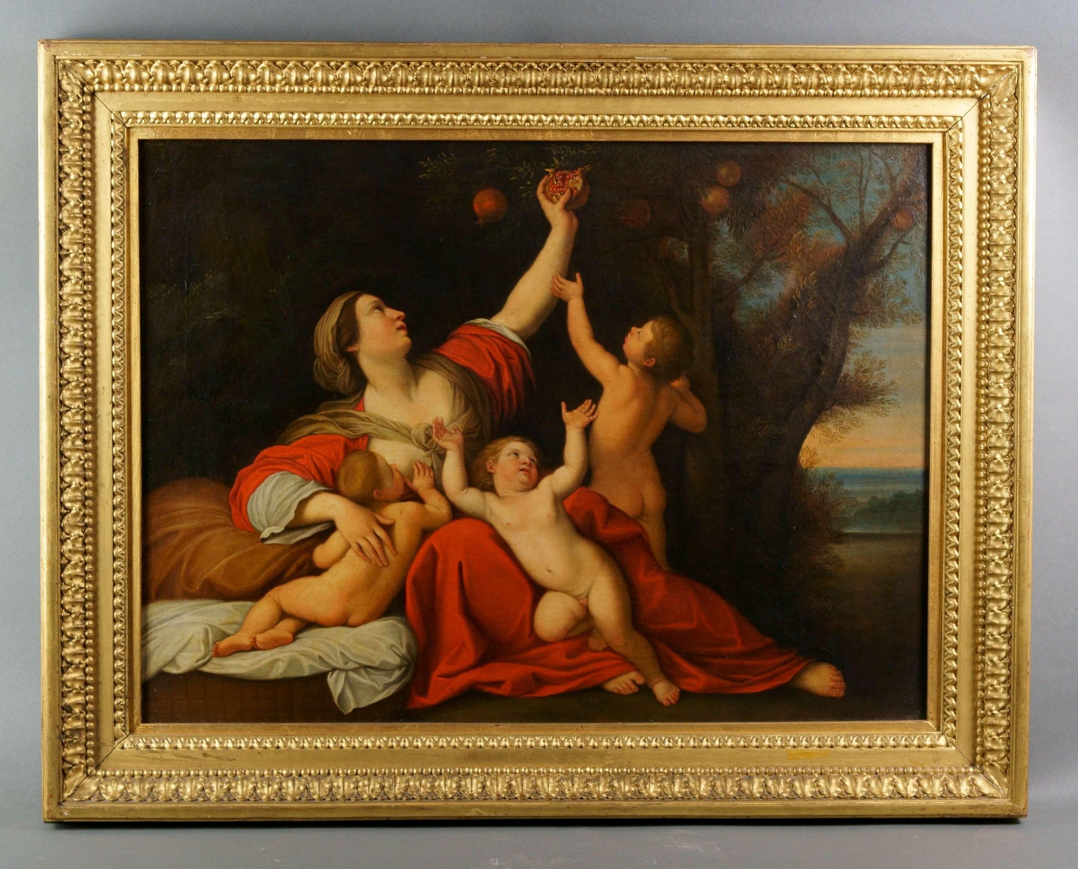 Francesco Albani (Bologna 1578 - 1660) Circle of Figurative Painting - "Allegory of Fertility" after Francesco Albani, sec. XVIIIth