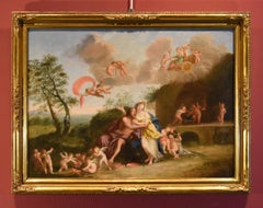 Mars Venus Albani Paint Oil on canvas 17th Century Old master Mythological