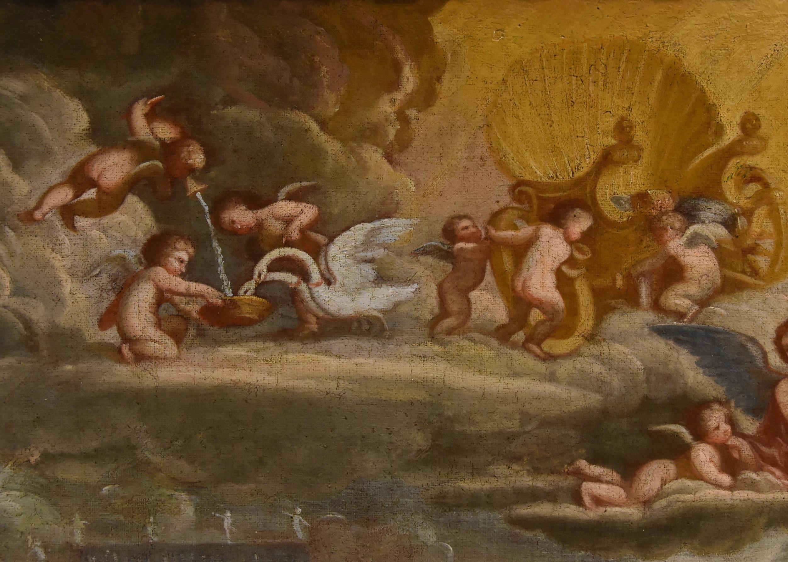 Toilette Vénus Albani Mythologique 17/18ème Siècle Peinture Huile sur toile Vieux maître en vente 10