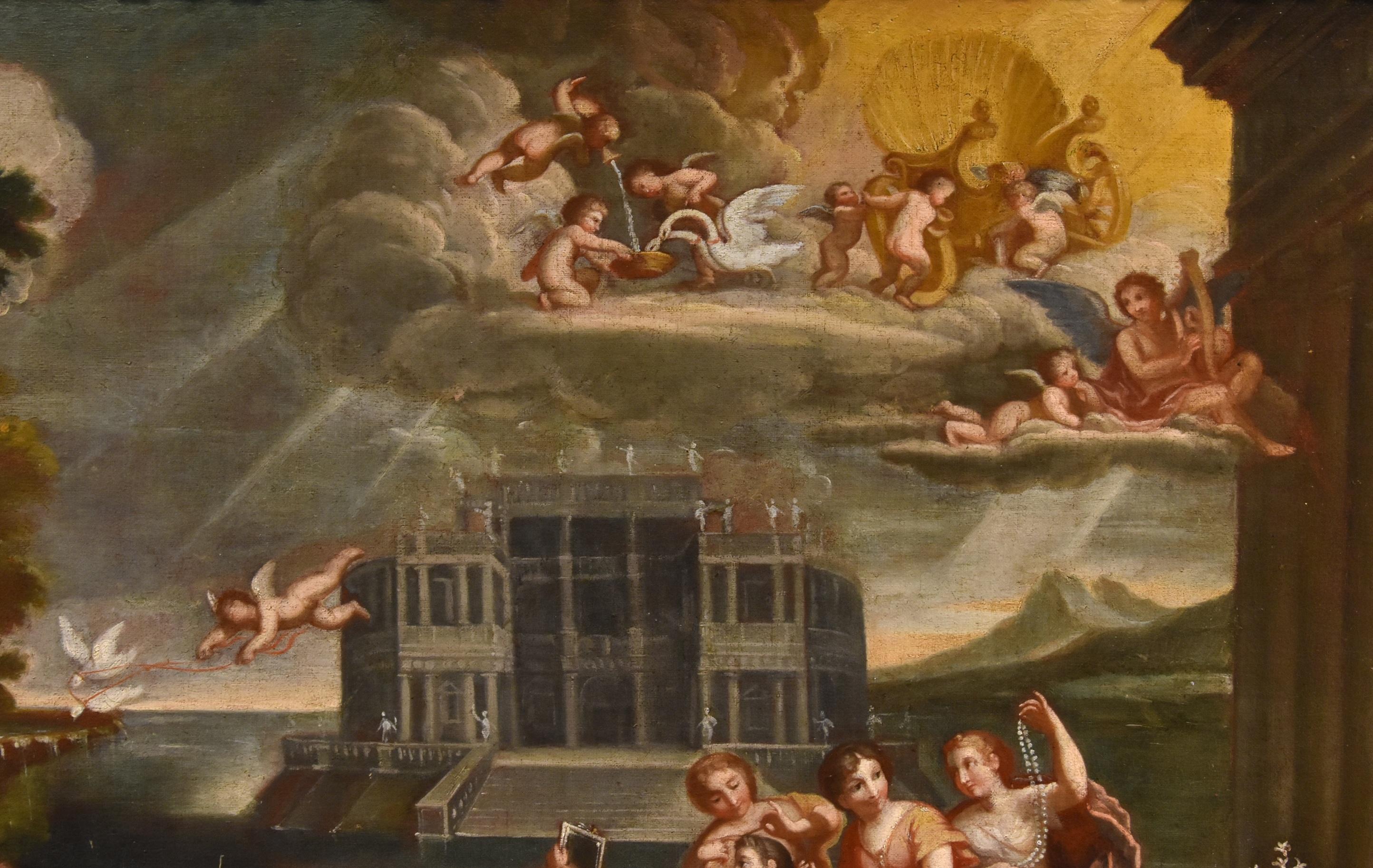 Toilette Vénus Albani Mythologique 17/18ème Siècle Peinture Huile sur toile Vieux maître en vente 5