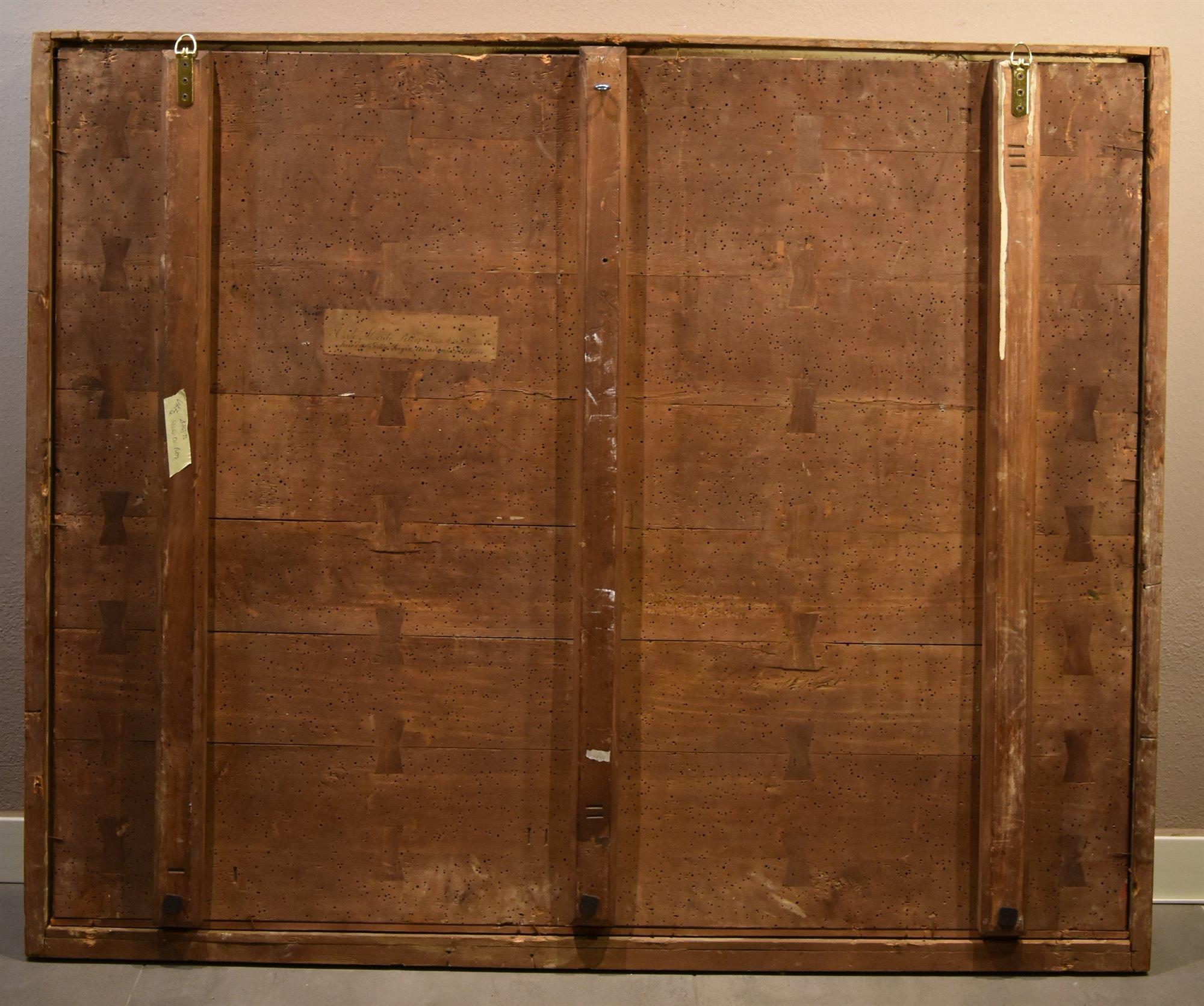 Tanz der Amoretten Albanimalerei 18/19. Jahrhundert Öl auf Tisch Altmeister Mythologisch im Angebot 9