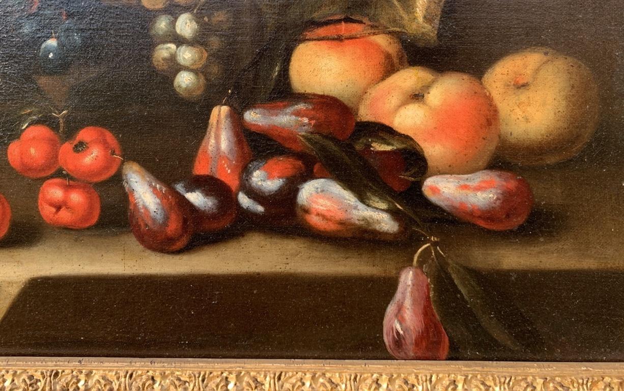 Francesco Annicini (Roman Master) 17th century still life painting - Greengrocer For Sale 6