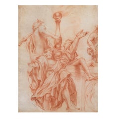 Francesco Bartolozzi (1727–1815) — Red Chalk Drawing, 18th Century