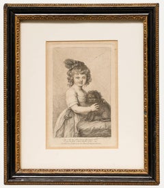 Francesco Bartolozzi RA (1727-1815) - Gravure de 1778, Portrait d'Harriet Eyre