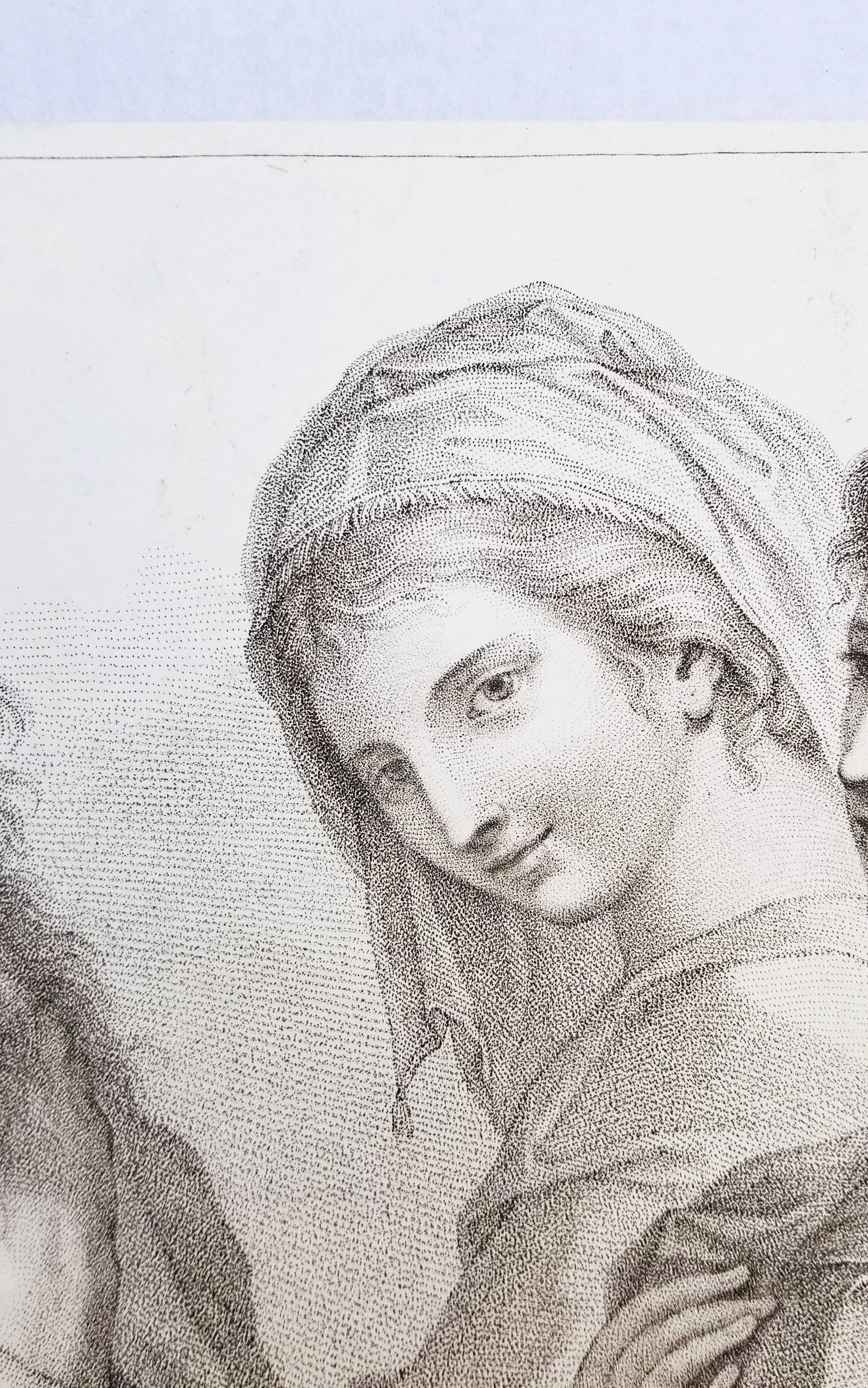 Ensemble de deux gravures d'après Cipriani « Four Muses » et « Fille et deux filles » en vente 12