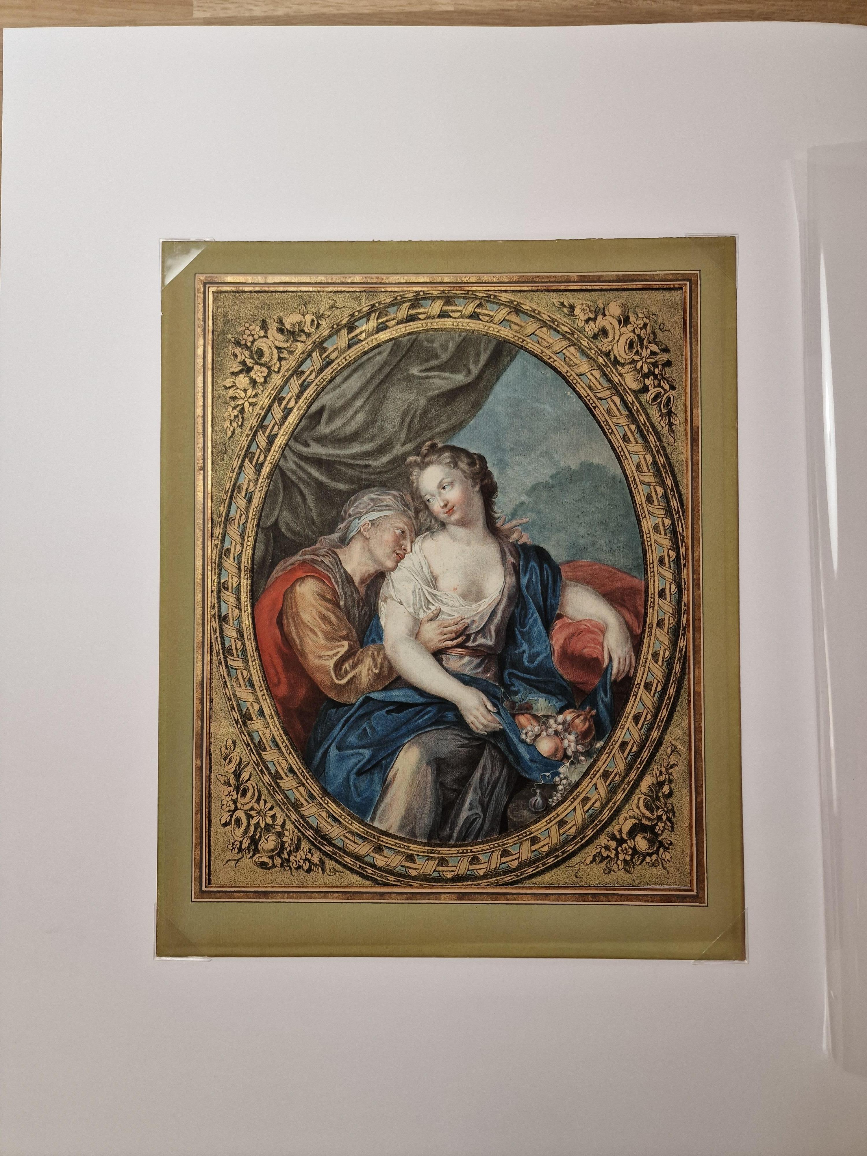 Vertumne et Pomone & Zéphir et Flore - Print by Francesco Bartolozzi