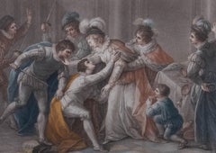 F. Bartolozzi RA (1727-1815) after Guarana - Stipple Engraving, Murder of Rizzio