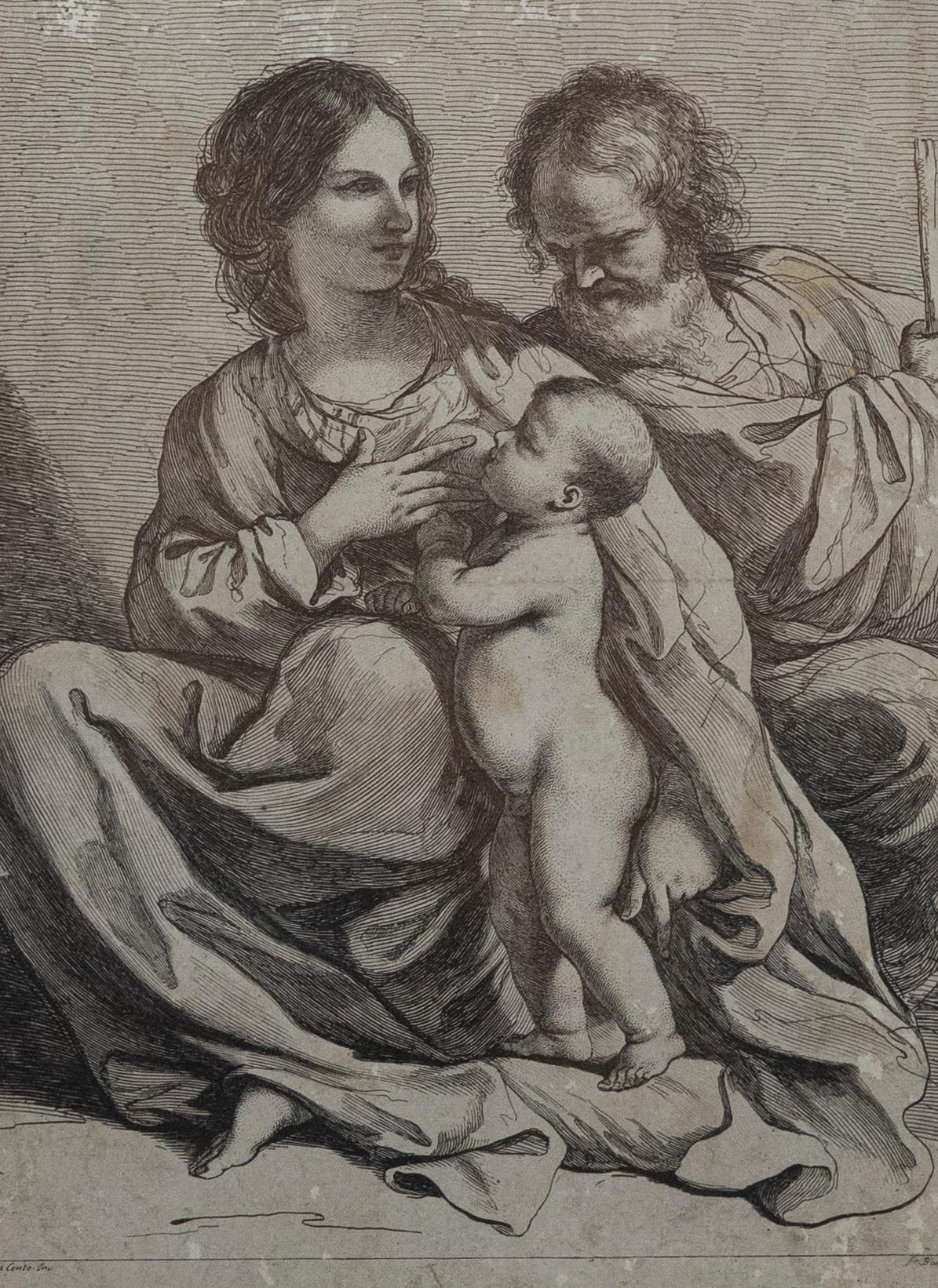 Francesco Bartolozzi RA (1727-1815) - Kupferstich des 20. Jahrhunderts, Die Heilige Familie im Angebot 1