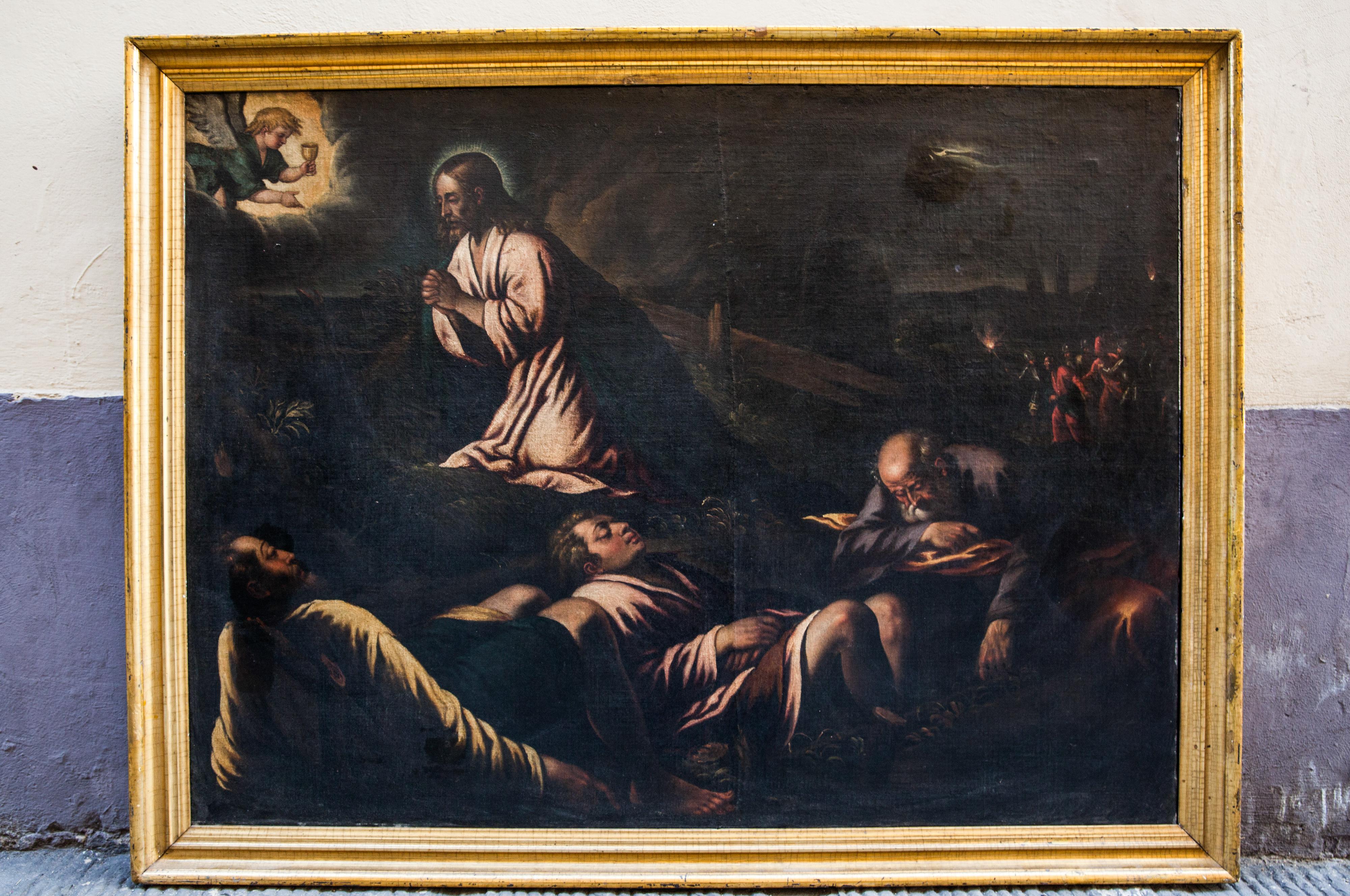 Agony in the Garden of Gethsemane. Circa 1600 For Sale 5
