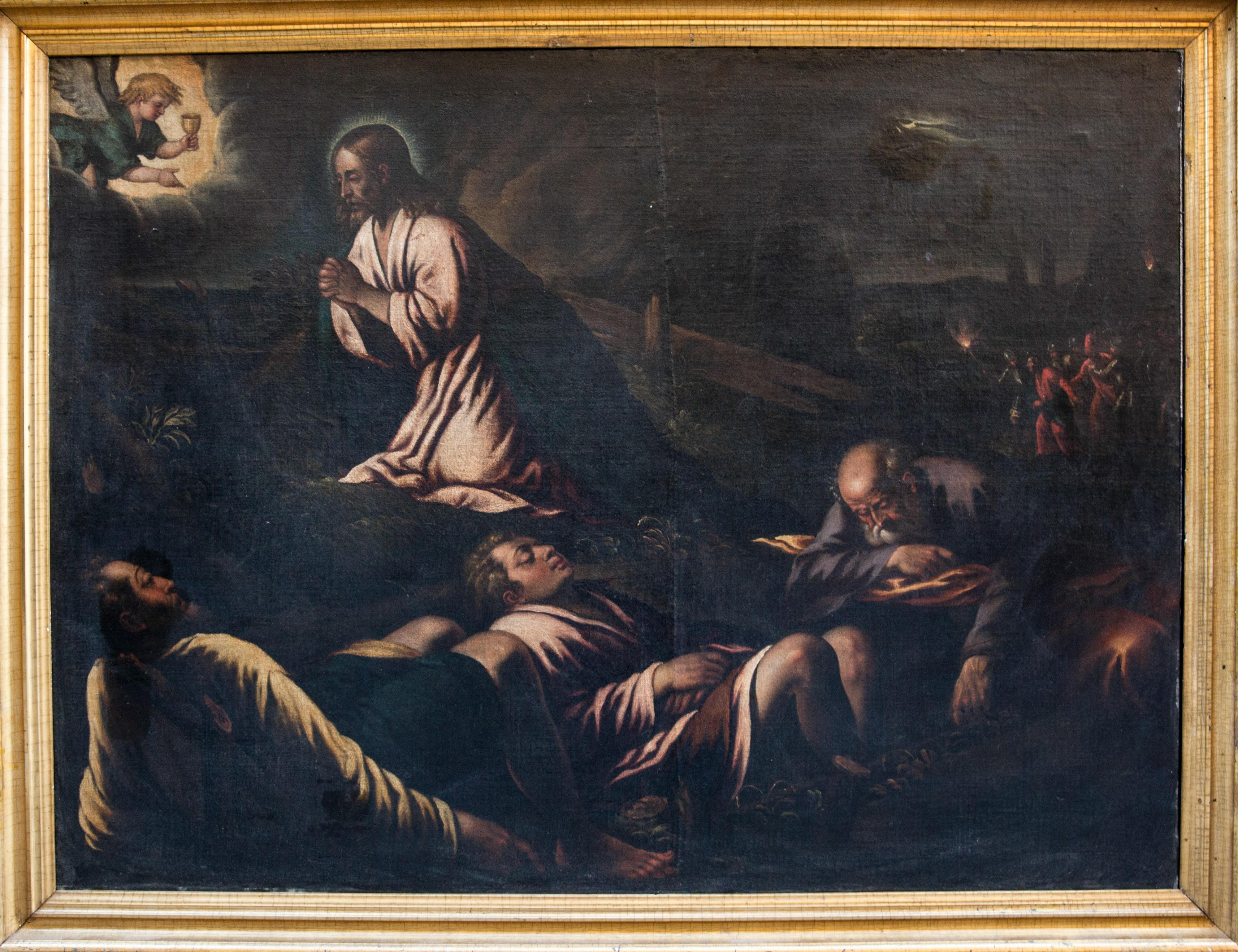 Francesco Bassano Figurative Painting - Agony in the Garden of Gethsemane. Circa 1600