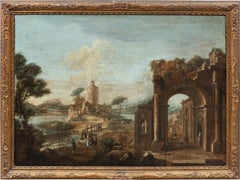 Francesco Battaglioli (Venetian master) - 18th century painting - Landscape