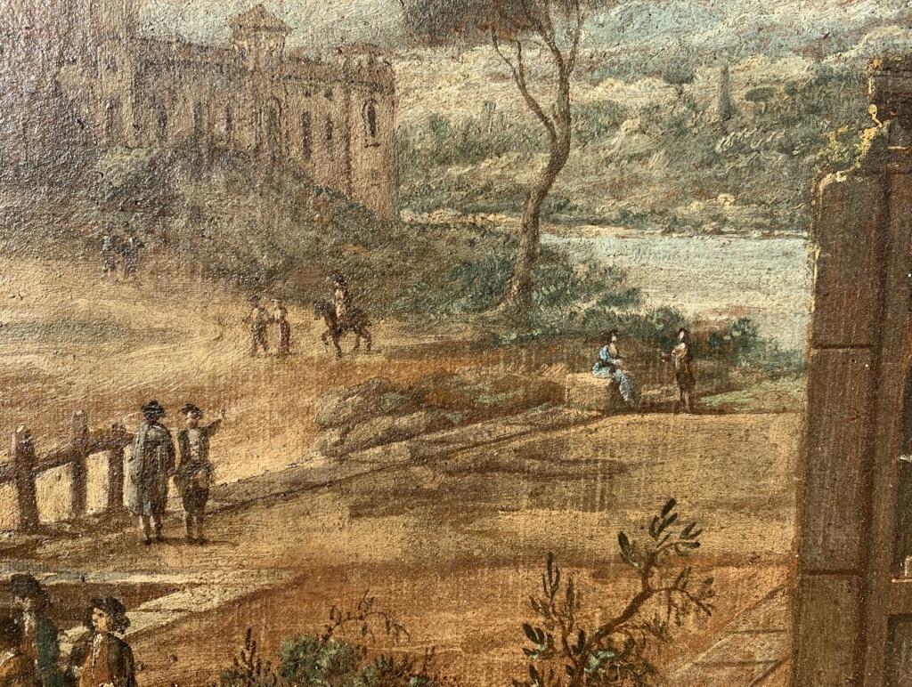 Francesco Battaglioli (peintre vénitien) - Peinture de paysage du XVIIIe siècle  en vente 10