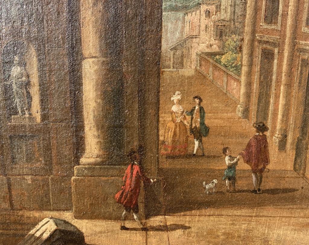Francesco Battaglioli (Venetian painter) - 18th century landscape painting  For Sale 8