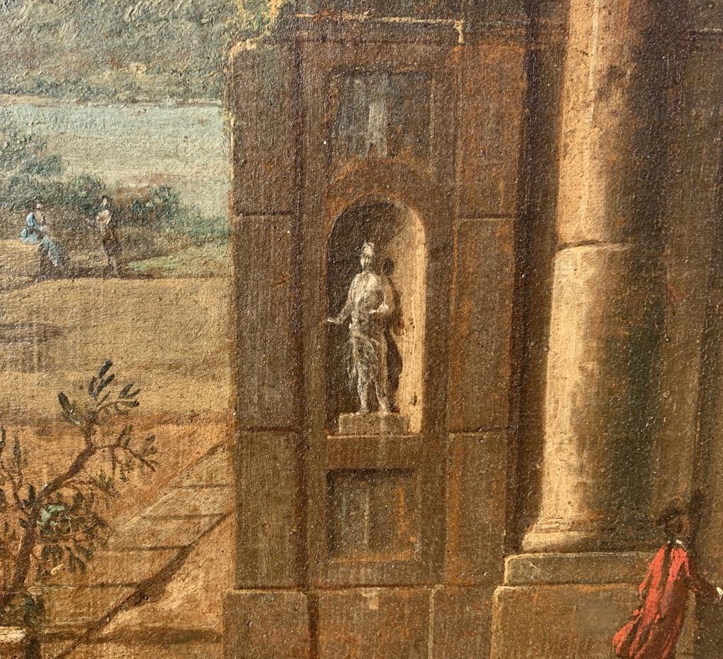 Francesco Battaglioli (peintre vénitien) - Peinture de paysage du XVIIIe siècle  en vente 12