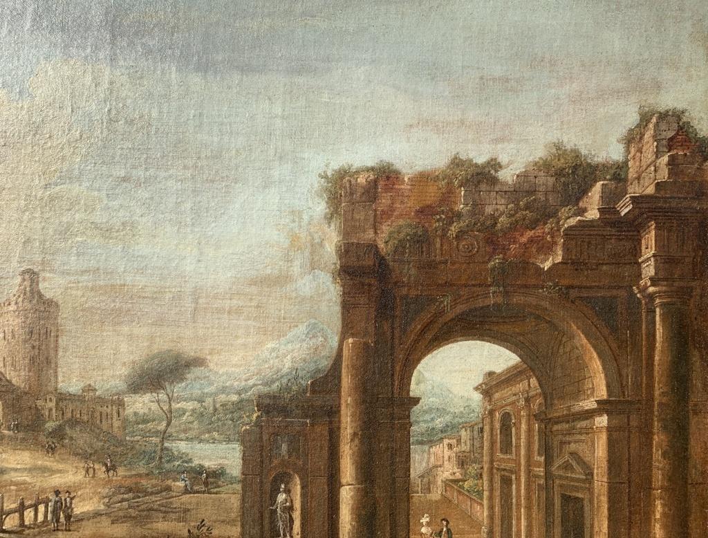 Francesco Battaglioli (peintre vénitien) - Peinture de paysage du XVIIIe siècle  en vente 4