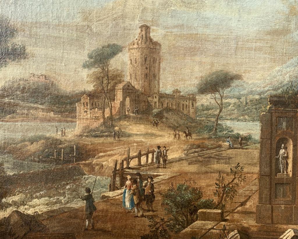 Francesco Battaglioli (Venetian painter) - 18th century landscape painting  For Sale 3