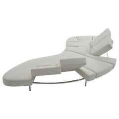 Francesco Binfaré Flap Sofa in White Leather for Edra