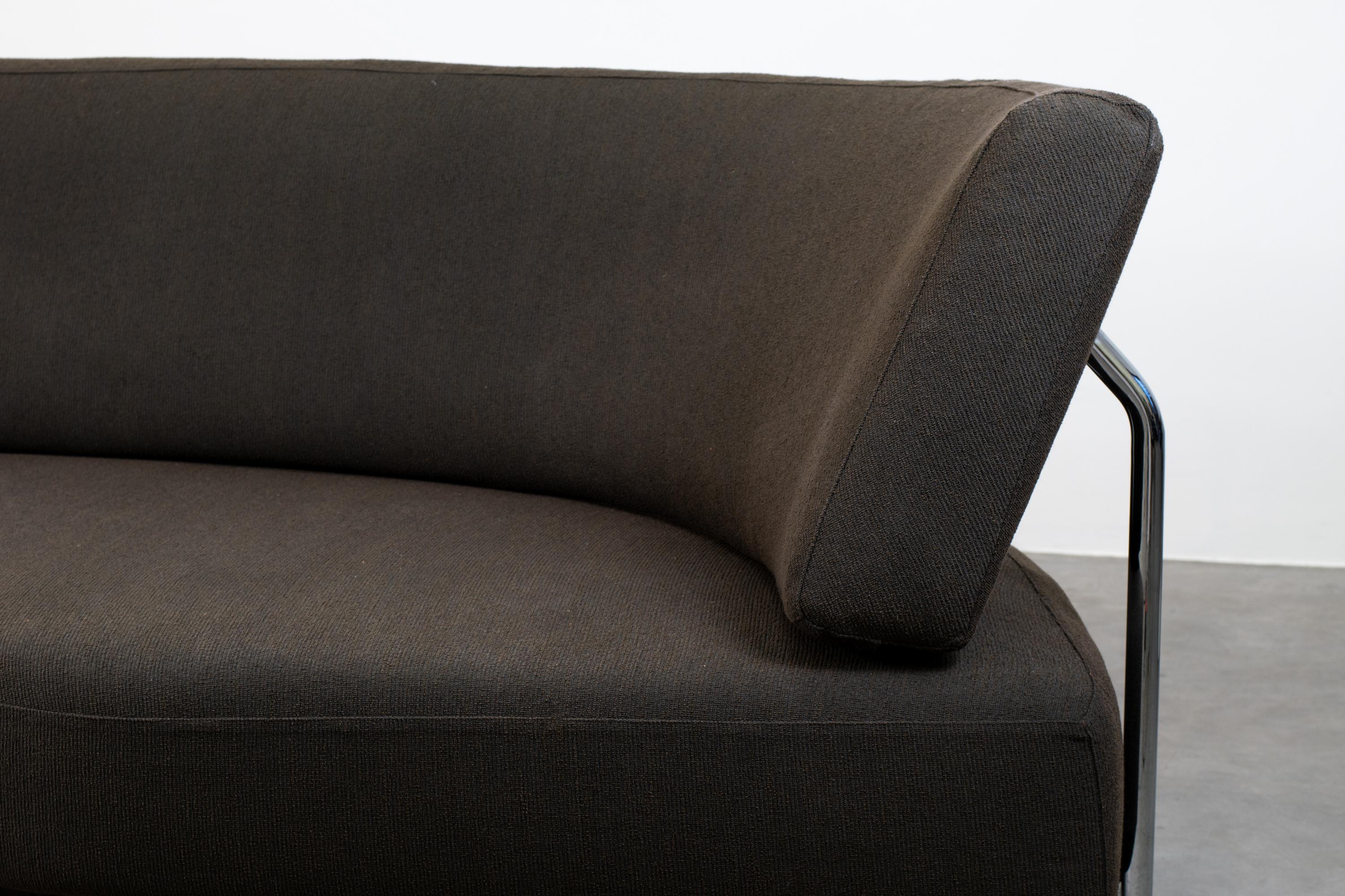 Francesco Binfaré Hai-Sofa aus Metall und dunkelbraunem Stoff von Edra Italien (Sonstiges) im Angebot