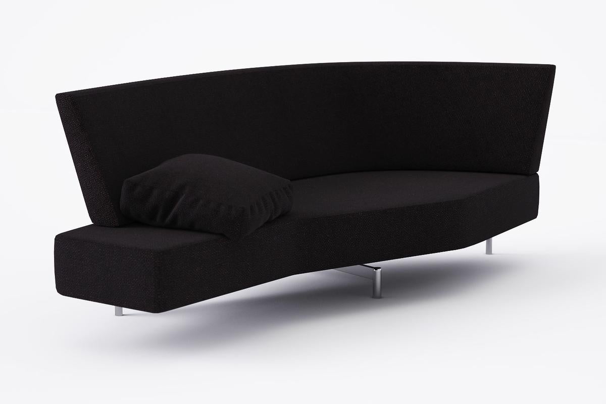 Francesco Binfaré Hai-Sofa aus Metall und dunkelbraunem Stoff von Edra Italien (21. Jahrhundert und zeitgenössisch) im Angebot