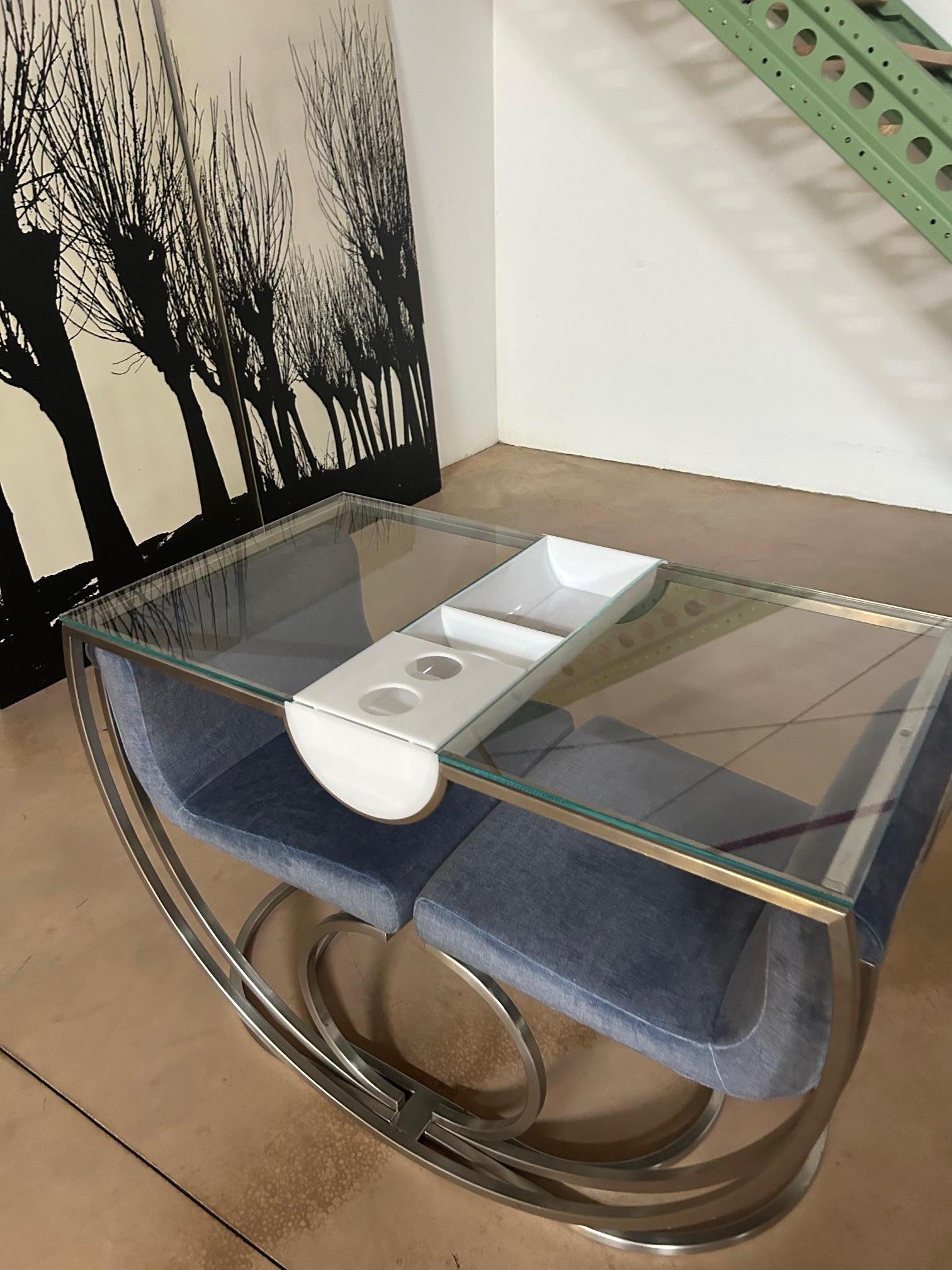 Italian Francesco Bocola dining table for a couple - 1970 in vendita
