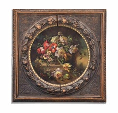 Stillleben mit Blumenvase von Francesco Bosso – spätes 19. Jahrhundert