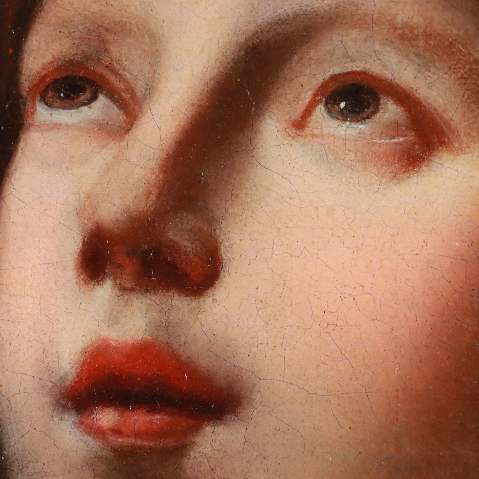 Dipinto Santa Dorotea Attribuito a Francesco Botti, XVII secolo 3