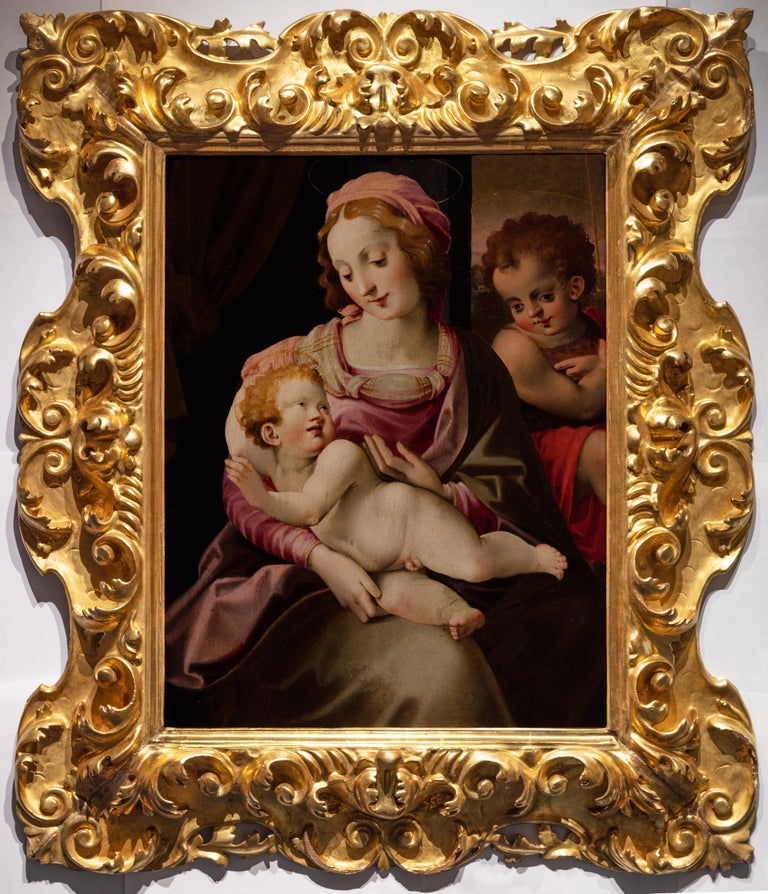 Francesco Brina - Madonna and Child with the Infant Saint John the ...