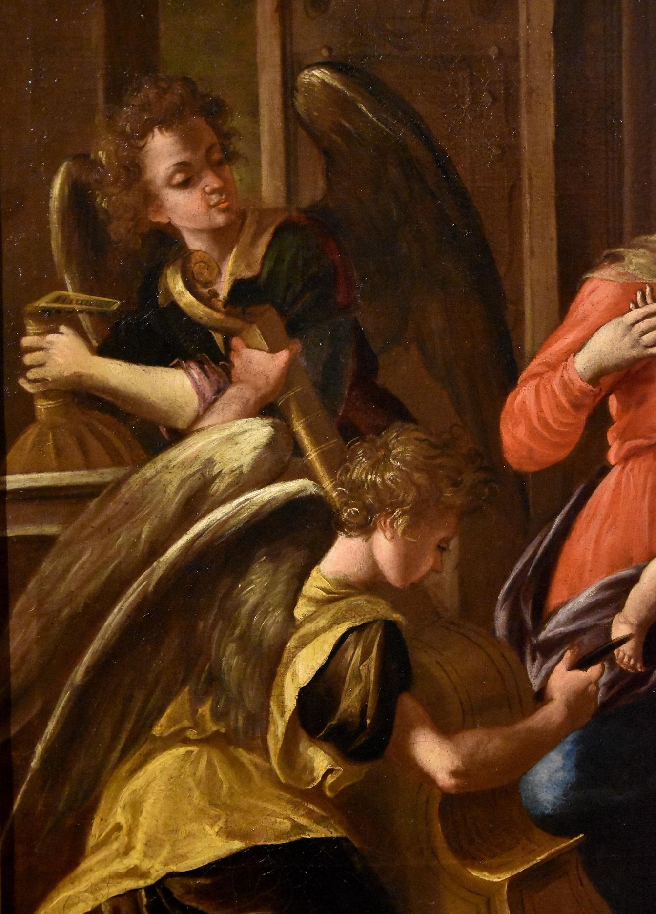 Mariage Mystique Catherine Brizio, Gemälde Öl auf Leinwand, Alter Meister, 17. Jahrhundert  im Angebot 8
