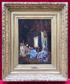 Portrait at the Painter's workshop