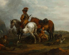 Francesco Casanova (Londres 1732/33- Vorderbruh, Vienne 1803), Arrêt des cavaliers