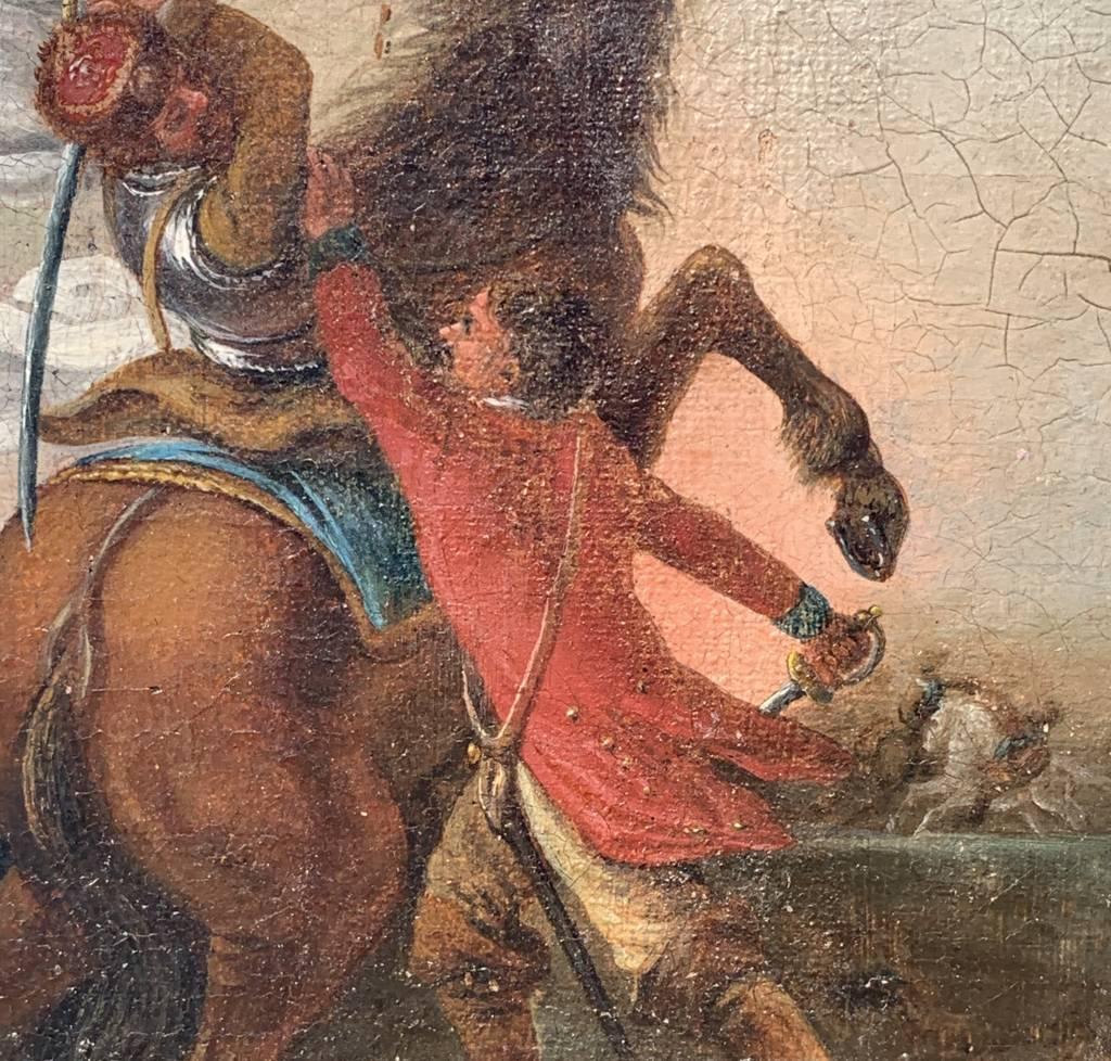 Francesco Casanova (Venetian painter) - 18th century landscape - Battle scene For Sale 6
