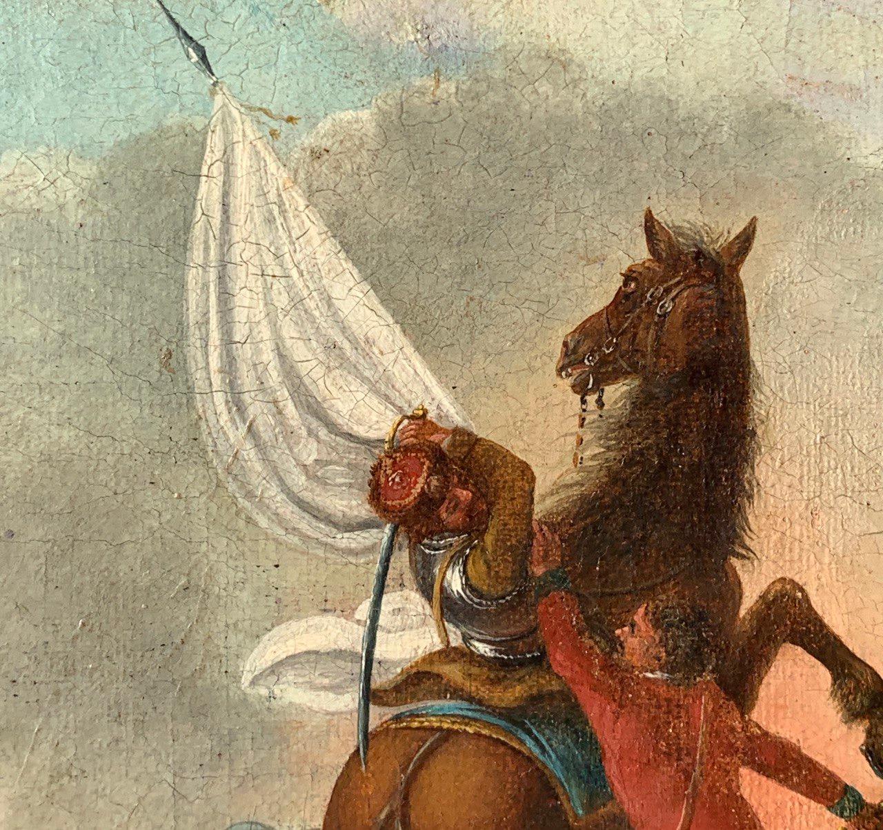 Francesco Casanova (venezianischer Maler) - Landschaft des 18. Jahrhunderts - Schlachtszene im Angebot 6