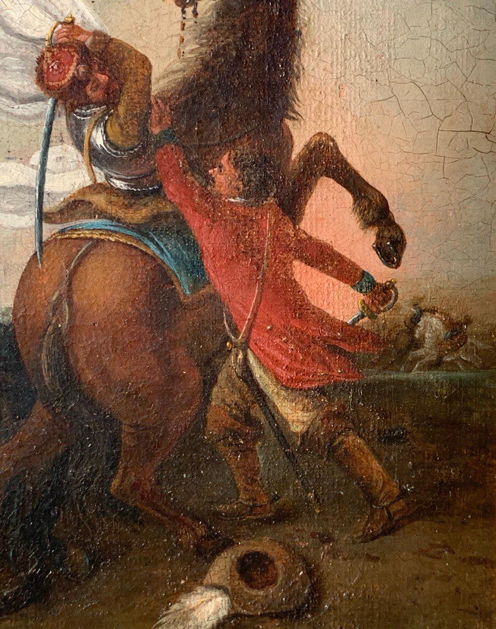 Francesco Casanova (venezianischer Maler) - Landschaft des 18. Jahrhunderts - Schlachtszene im Angebot 7