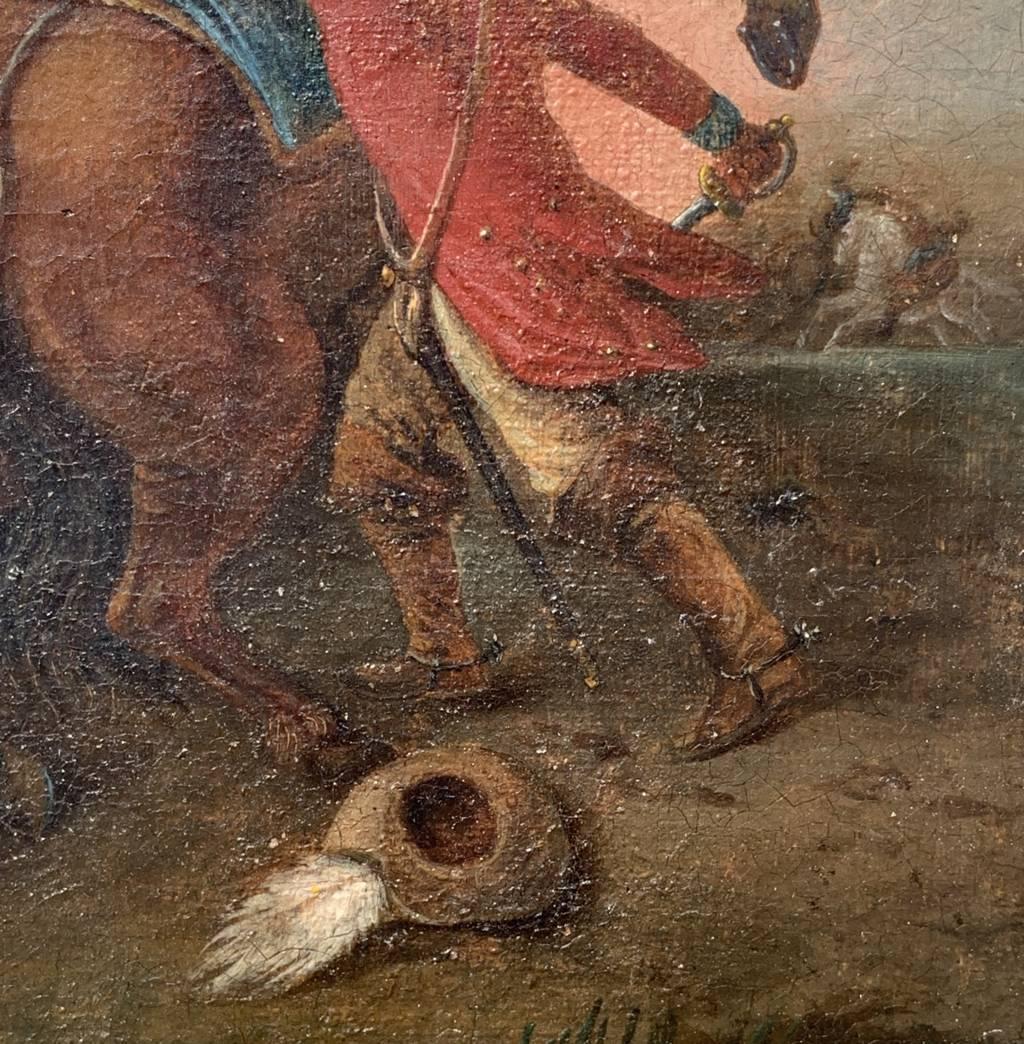 Francesco Casanova (Venetian painter) - 18th century landscape - Battle scene For Sale 8