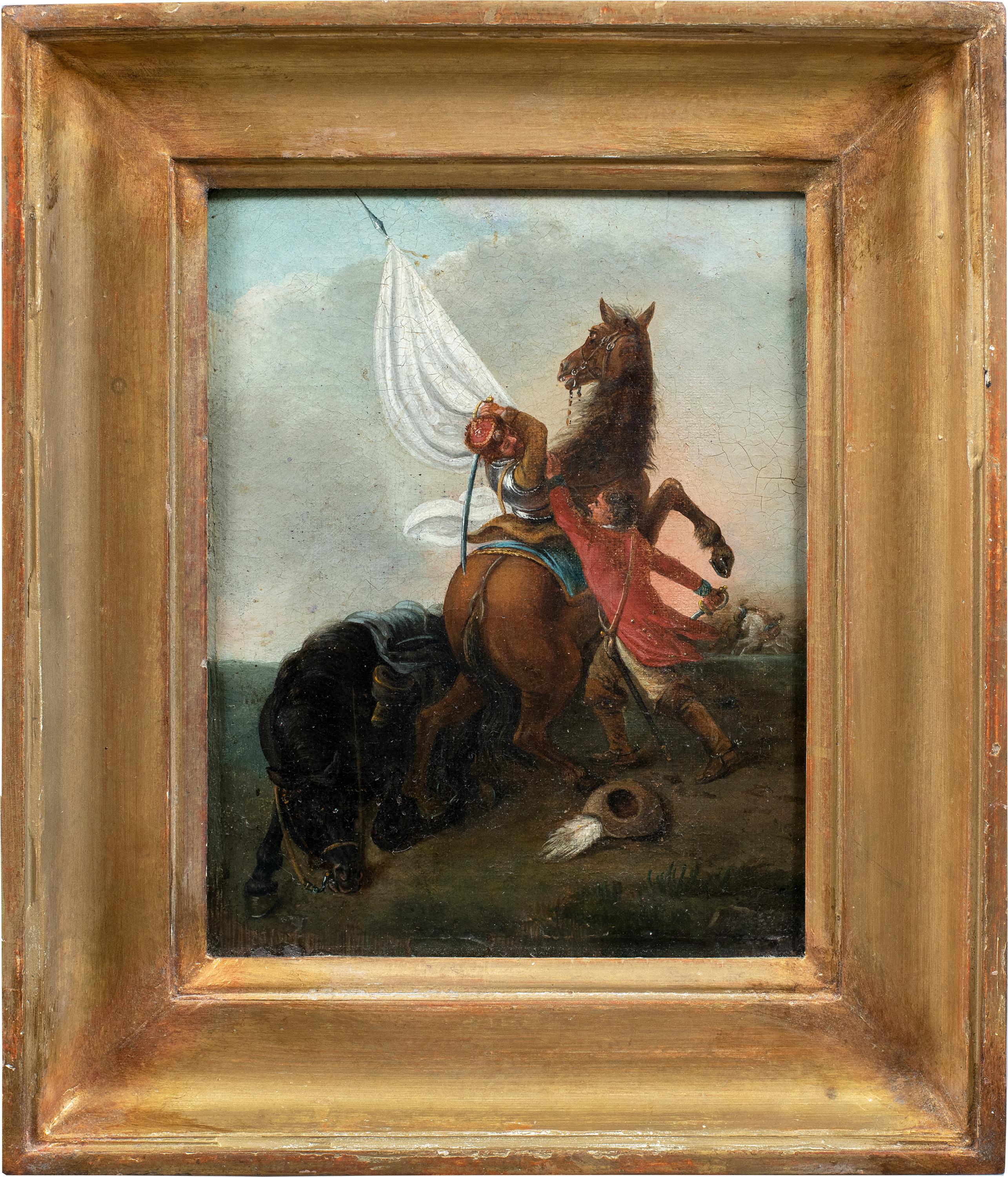 Francesco Casanova (peintre vénitien) - Paysage du XVIIIe siècle - Scène de bataille