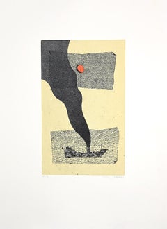 Fumo di nave - Acquaforte di Francesco Casorati - Anni '70