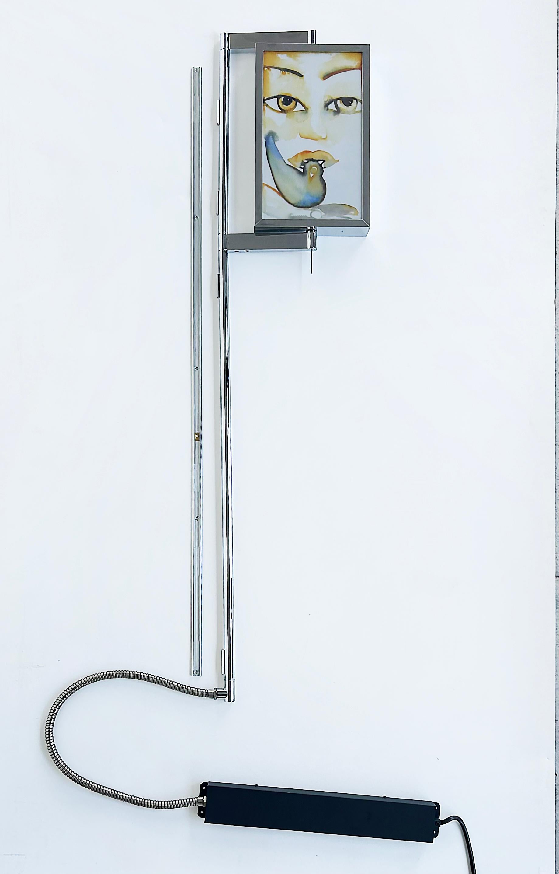 Prototype d'applique lumineuse de Francesco Clemente Flos, Italie en vente 8