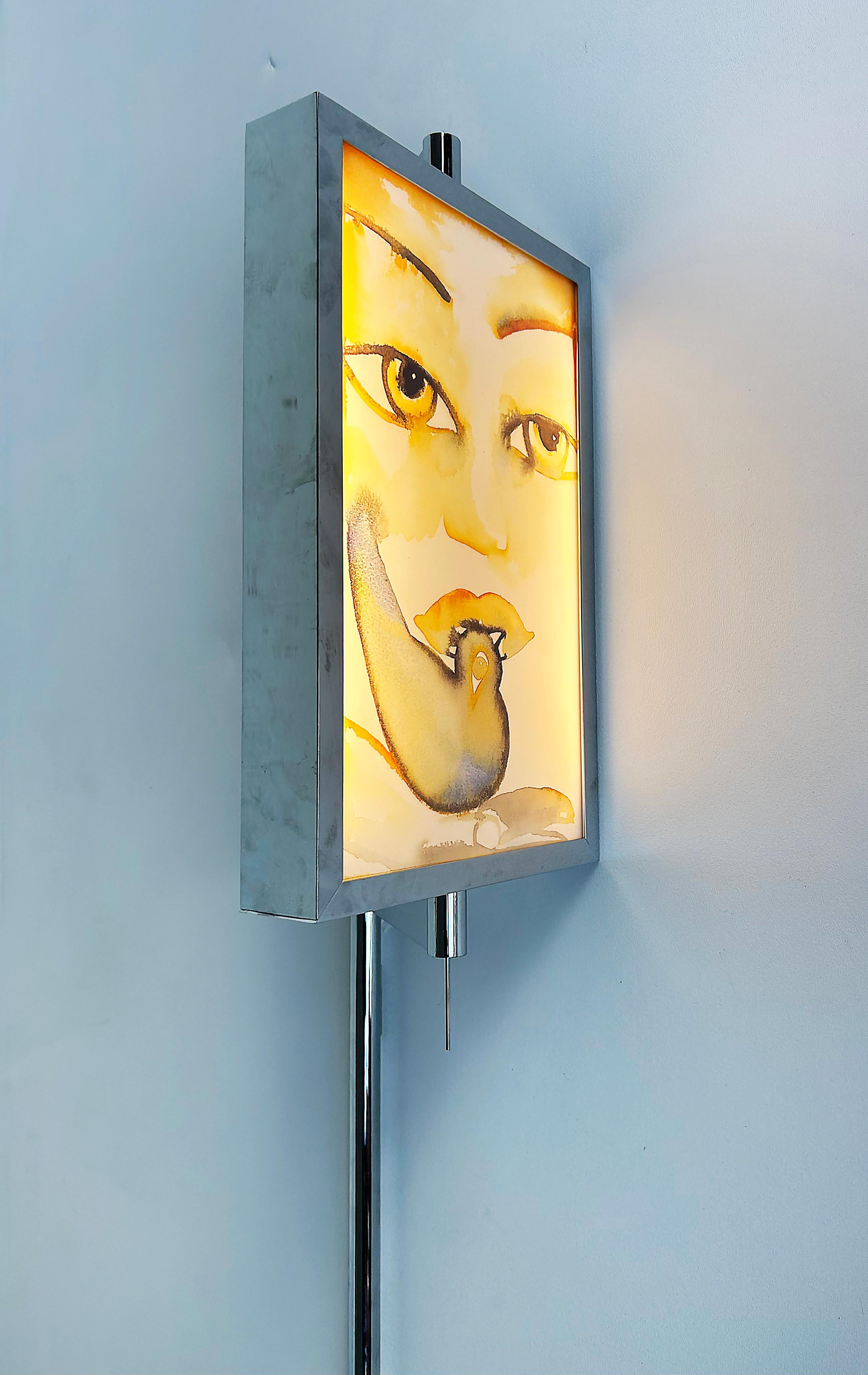 Prototype d'applique lumineuse de Francesco Clemente Flos, Italie en vente 2
