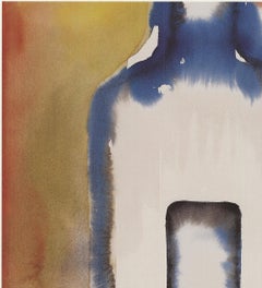 1999 Francesco Clemente 'Absolut Clemente' Blue, Yellow Offset Lithograph