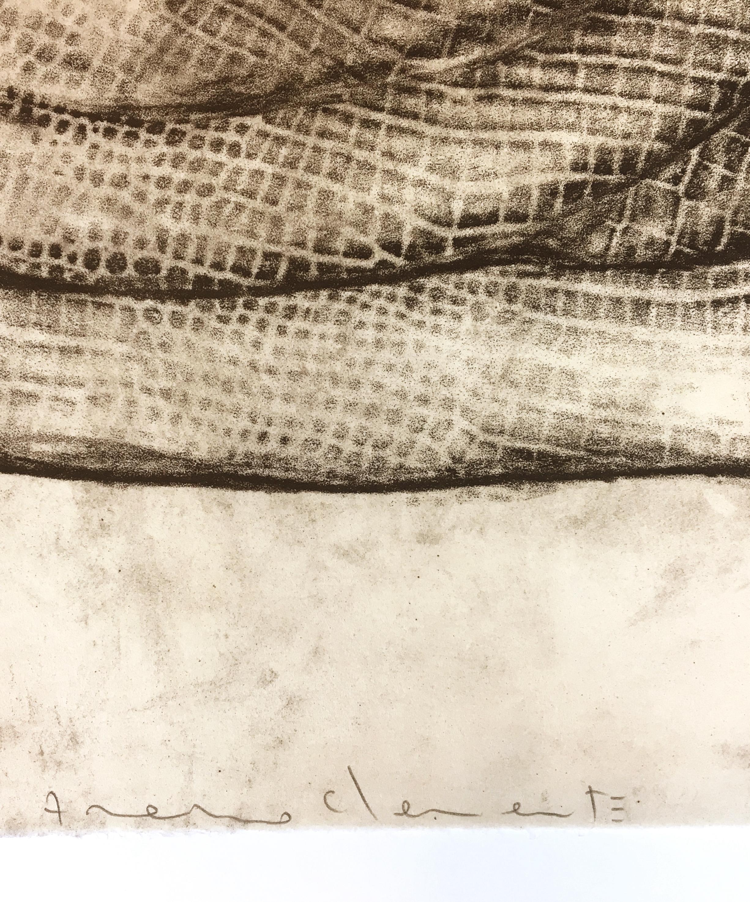 Clemente Untitled B: surreal mythical landscape, voyage with ocean, Venus, snake For Sale 4