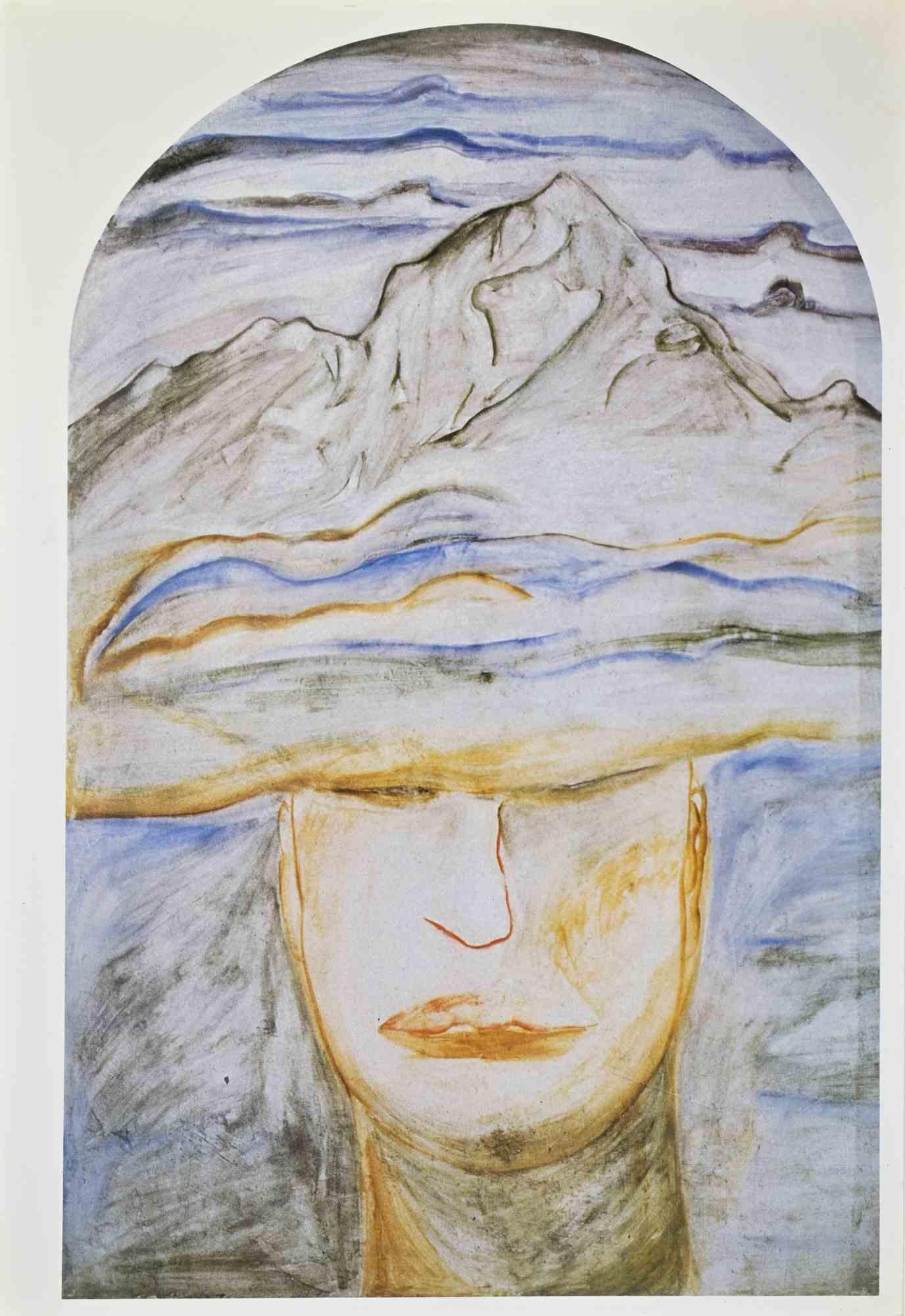 Olympia - Poster is a vintage poster realized by the italian artist Francesco Clemente (Naples, 1952) in occasion of the XIV Winter Olympics games in Sarajevo, in 1984.

Very good condition.

Francesco Clemente's oeuvre spans three decades and has