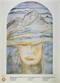 Olympic Games Sarajevo - Vintage Poster by Francesco Clemente - 1984