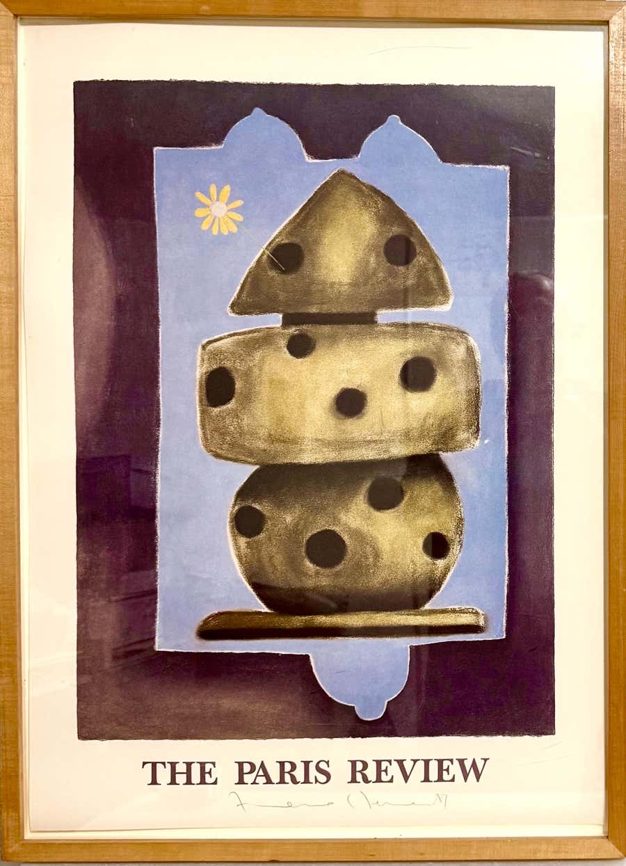 Paris Review Lithograph Francesco Clemente Neo Expressionist Italian Avant Garde