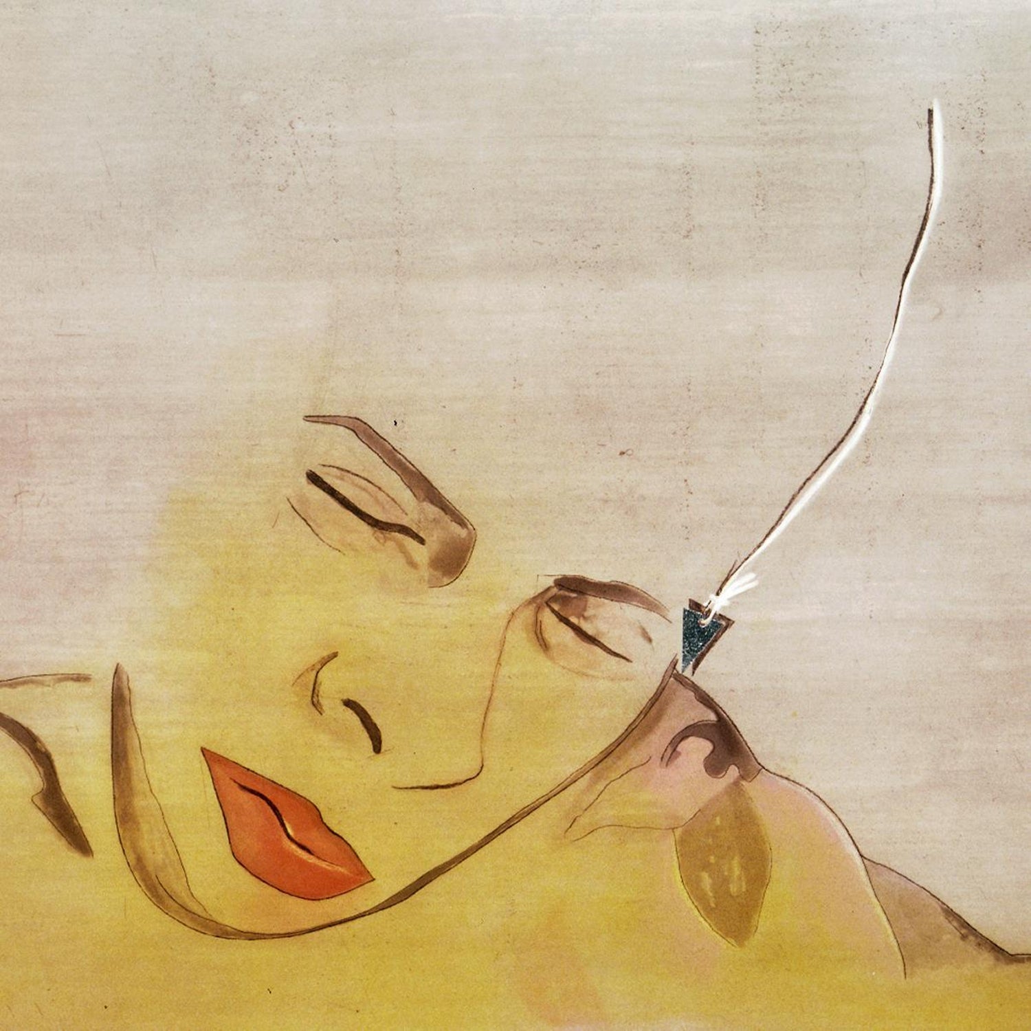 Francesco Clemente Semen Large Scale Expressionist Nude Male