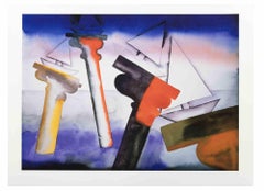 Le passé protégeant l'avenir - Lithographie de Francesco Clemente -2008