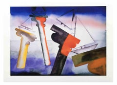 Le passé protégeant l'avenir - Lithographie de Francesco Clemente -2008