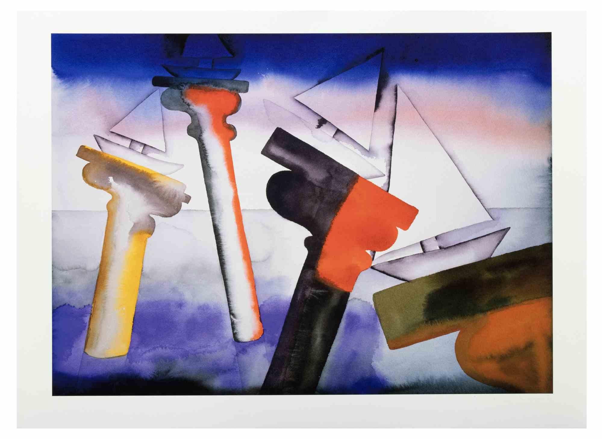 Lithograph realized in 2008.

Hand signed and numbered. Edition of 260 prints.

Belongs to the Suite "Olympc Games Beijing 2008".

Excellent condition.

Francesco Clemente's oeuvre spans three decades and has achieved international acclaim.